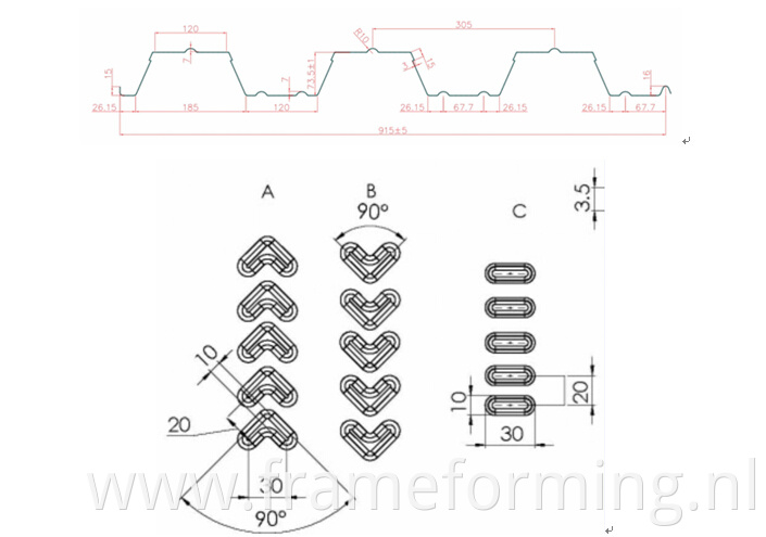 floor deck roll forming machine